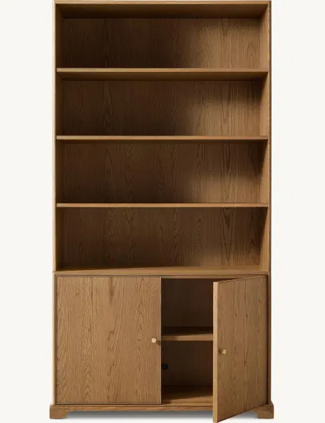 Шкаф с книжными полками Женевьева из дерева
