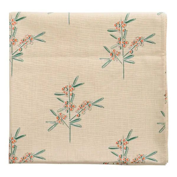 Скатерть на стол из хлопка с графичным принтом Обед рябинника russian north, 150х250 см