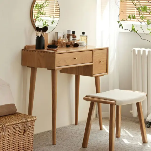 Зеркальный туалетный столик с 2 выдвижными ящиками Твигги