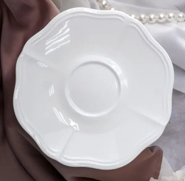 Блюдце d 16 см h  2,2 см (для чашек арт. CDF GR14, CDF GR15), фарфор, Grazia