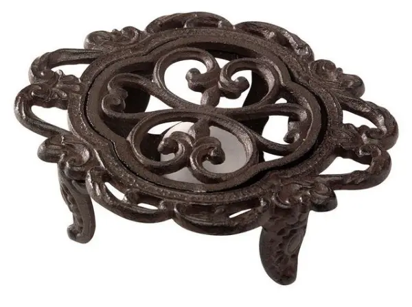 Подставка под горячее на 1 свечу, чугун