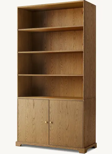 Шкаф с книжными полками Женевьева из дерева