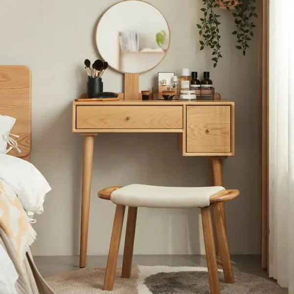 Зеркальный туалетный столик с 2 выдвижными ящиками Твигги