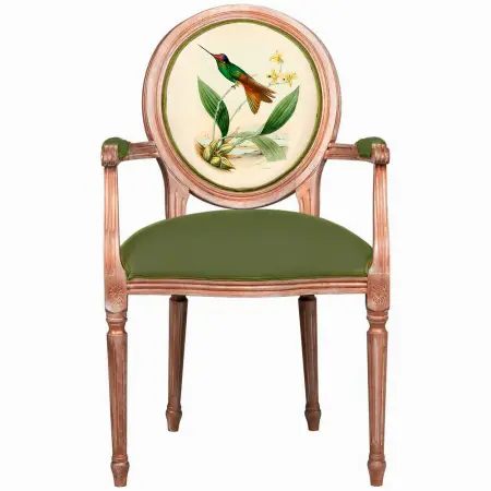 Кресло Медальон Райская птица Ver.6