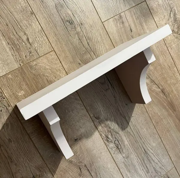 Полка настенная Провинция пудрово-розовый, без состаривания, с влагозащитой