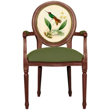 Кресло Медальон Райская птица Ver.6