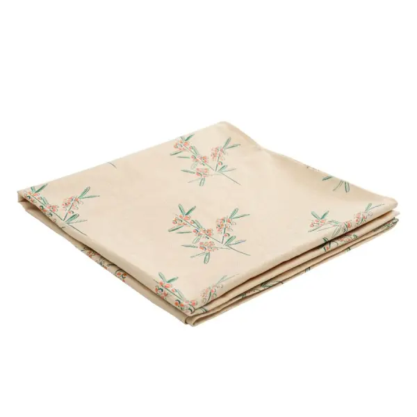 Скатерть на стол из хлопка с графичным принтом Обед рябинника russian north, 150х250 см