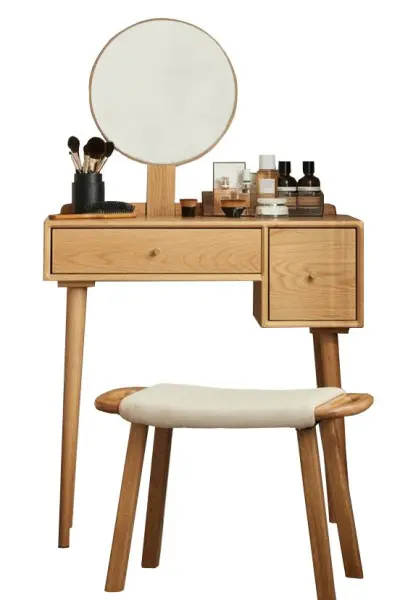 Зеркальный туалетный столик с 2 выдвижными ящиками Твигги