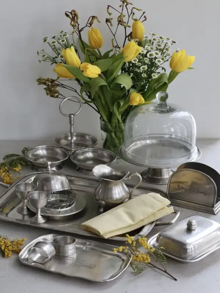 Подставка для сладкого с клошем Фамильное серебро