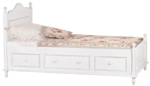 Кровать из дерева 120 190 с ящиками Нордик