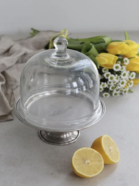 Подставка для сладкого с клошем Фамильное серебро