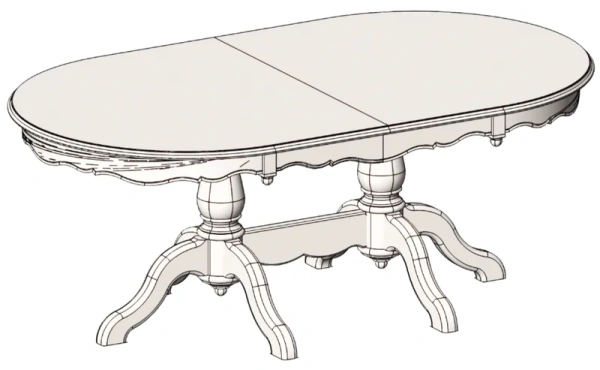 Стол раздвижной овальный "Марсель" 280 см